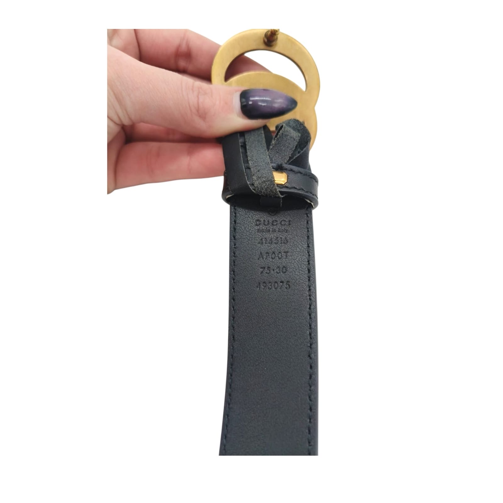 Gucci GG Marmont Buckle Black 30mm Leather Belt Size 75/30 - Image 11