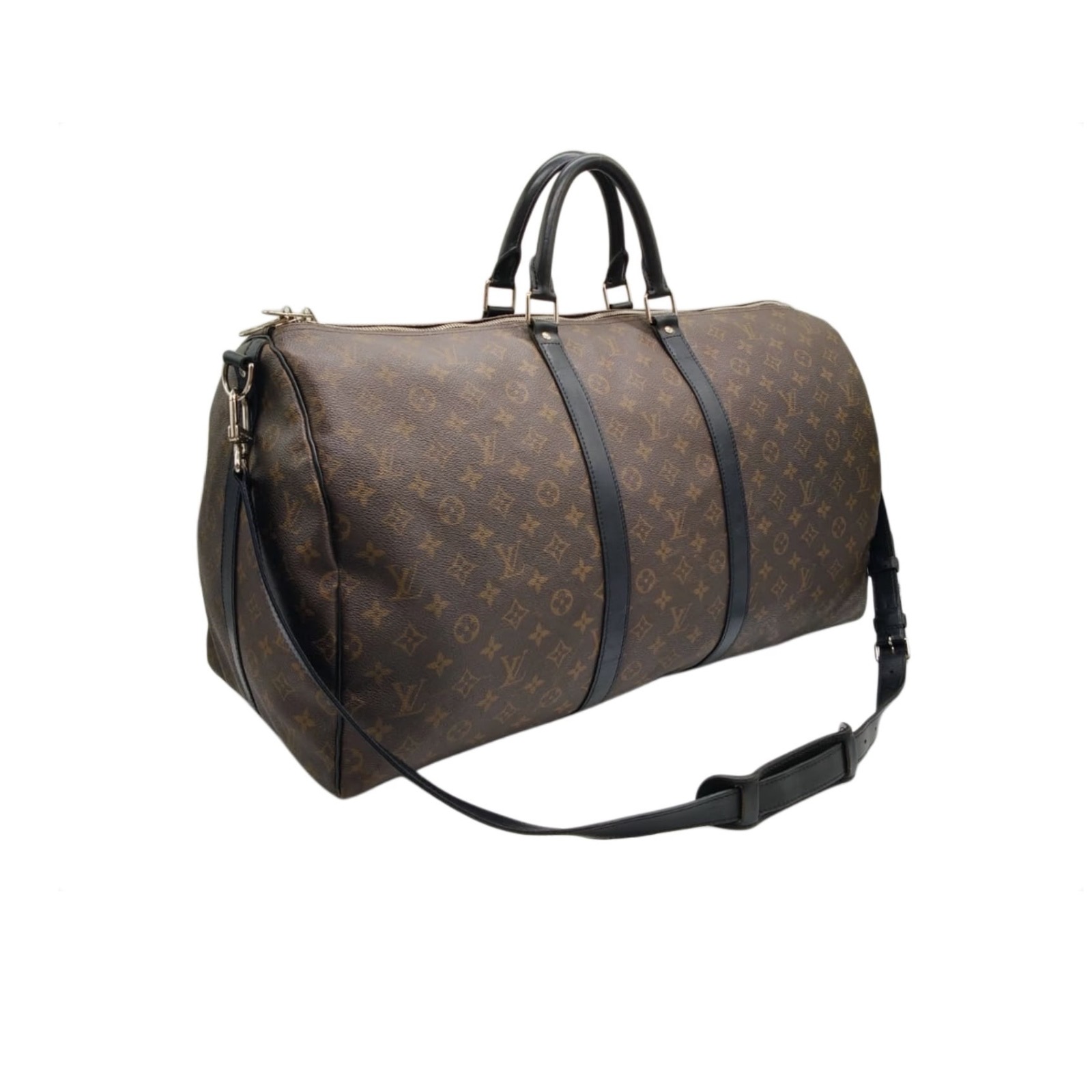 Louis Vuitton Monogram Macassar Keepall Bandoulière 55 - Image 3