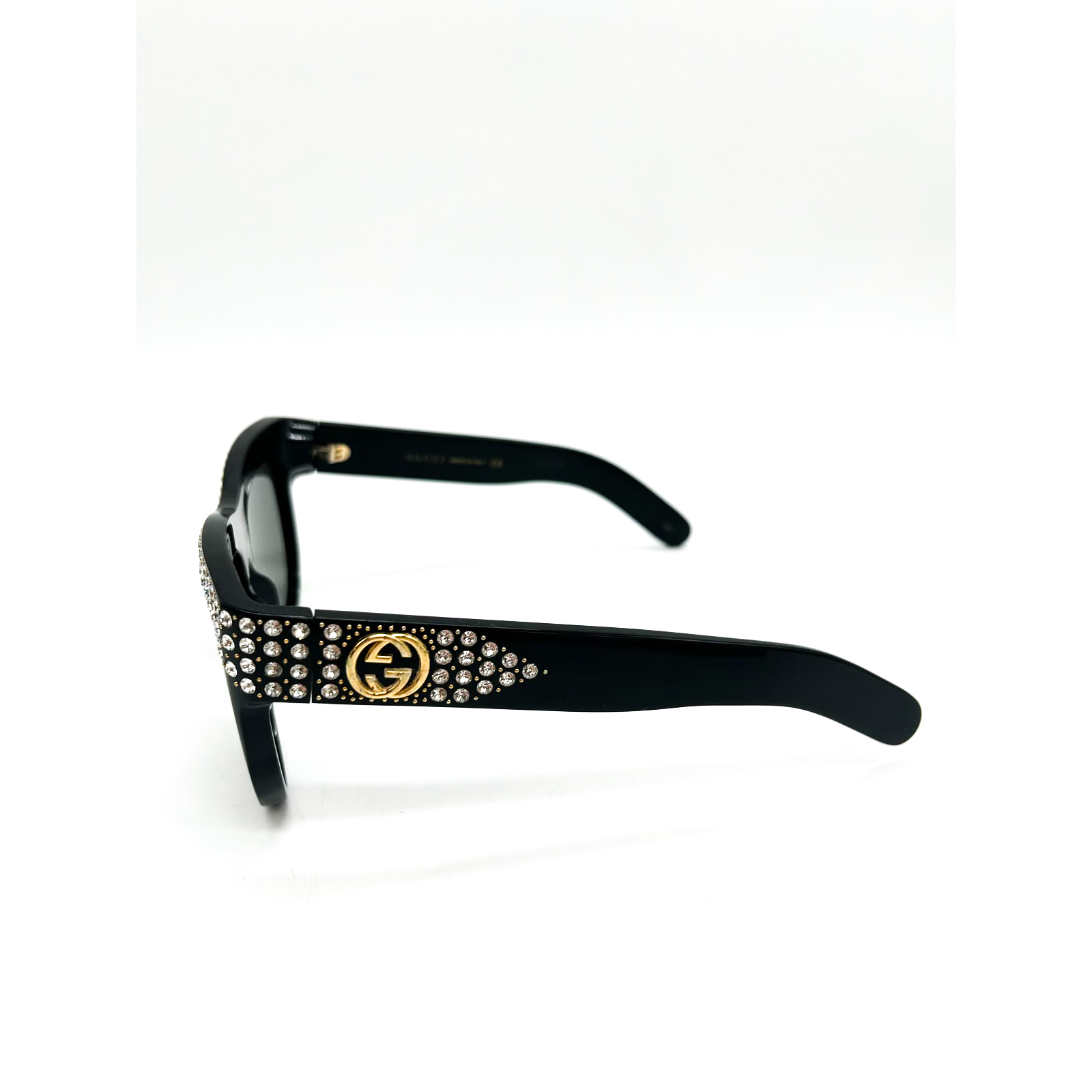 Gucci Swarovski Crystal-Embellished Black Sunglasses - Image 5