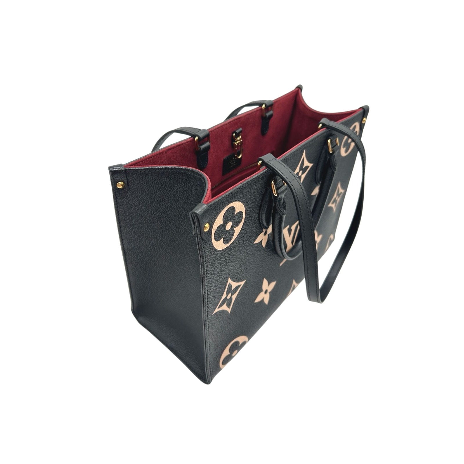 Louis Vuitton Bicolor Monogram Empreinte Leather OnTheGo MM Bag - Image 9
