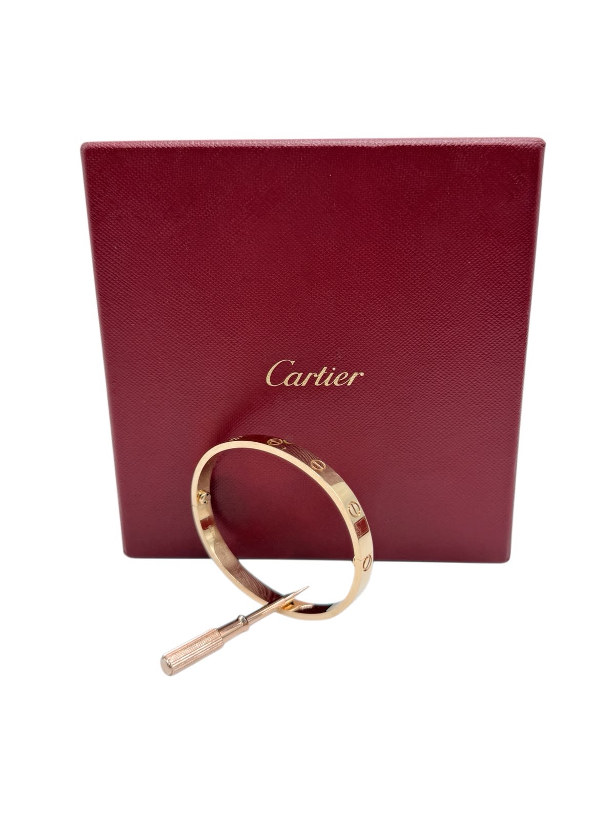 Cartier Love Bangle 18ct Rose Gold Size 18 - Image 3