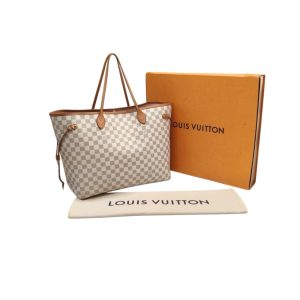 Louis Vuitton Damier Azure Neverfull GM with Rose Ballerine Interior