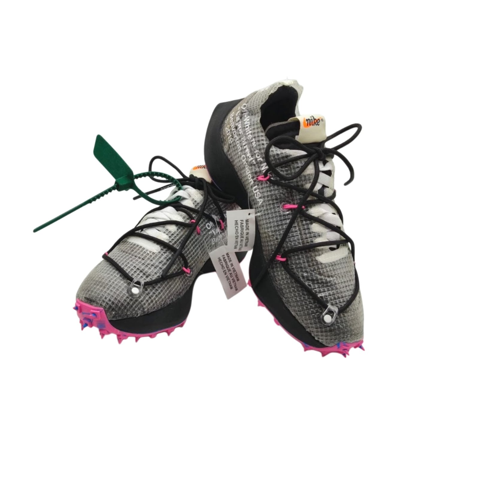 Nike X Off-White Zoom Vapor Street 'Black/Laser Fuchsia' Sneakers/Trainers Size: US 5 / UK 2.5 - Image 9
