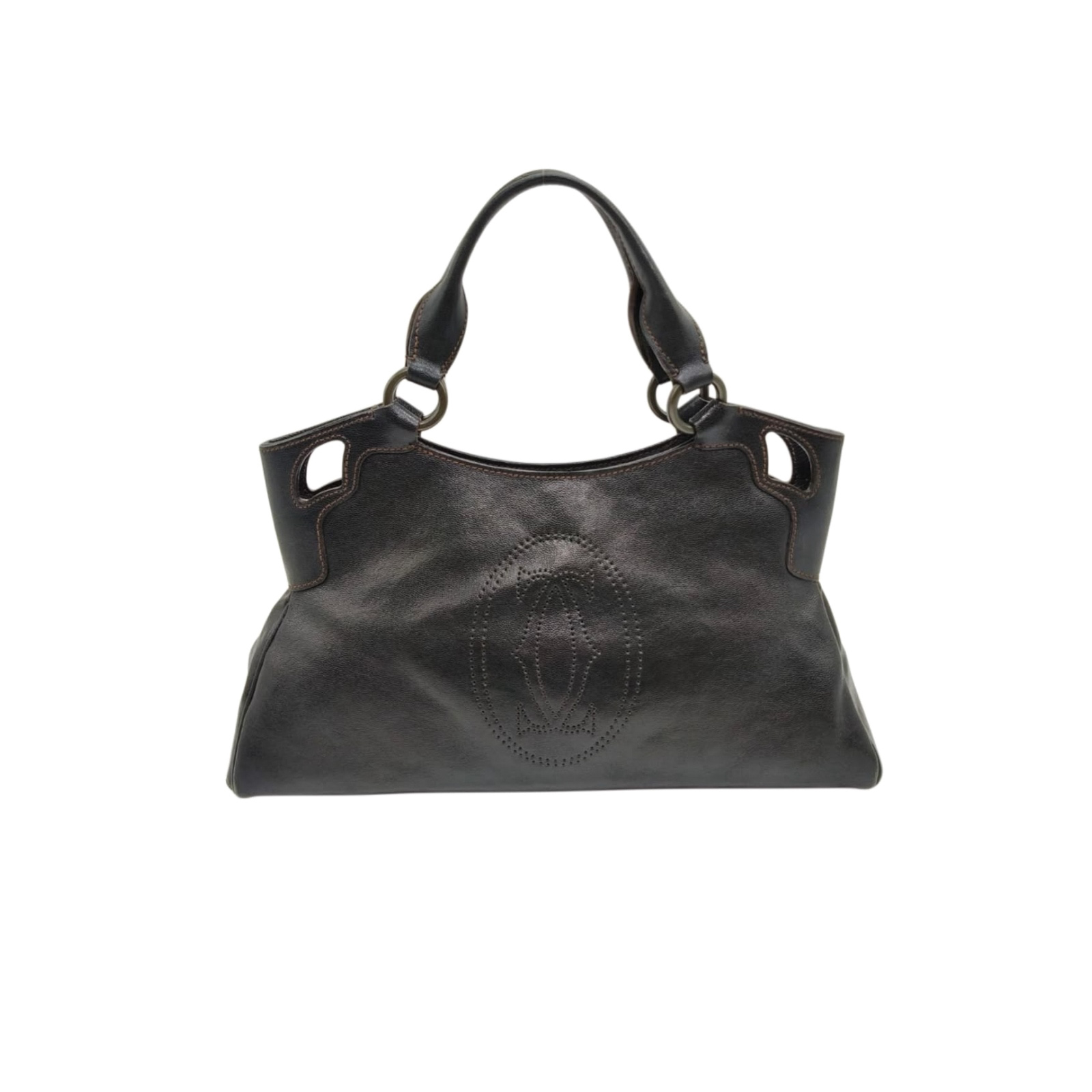 Cartier Marcello Black Leather Handbag - Image 9