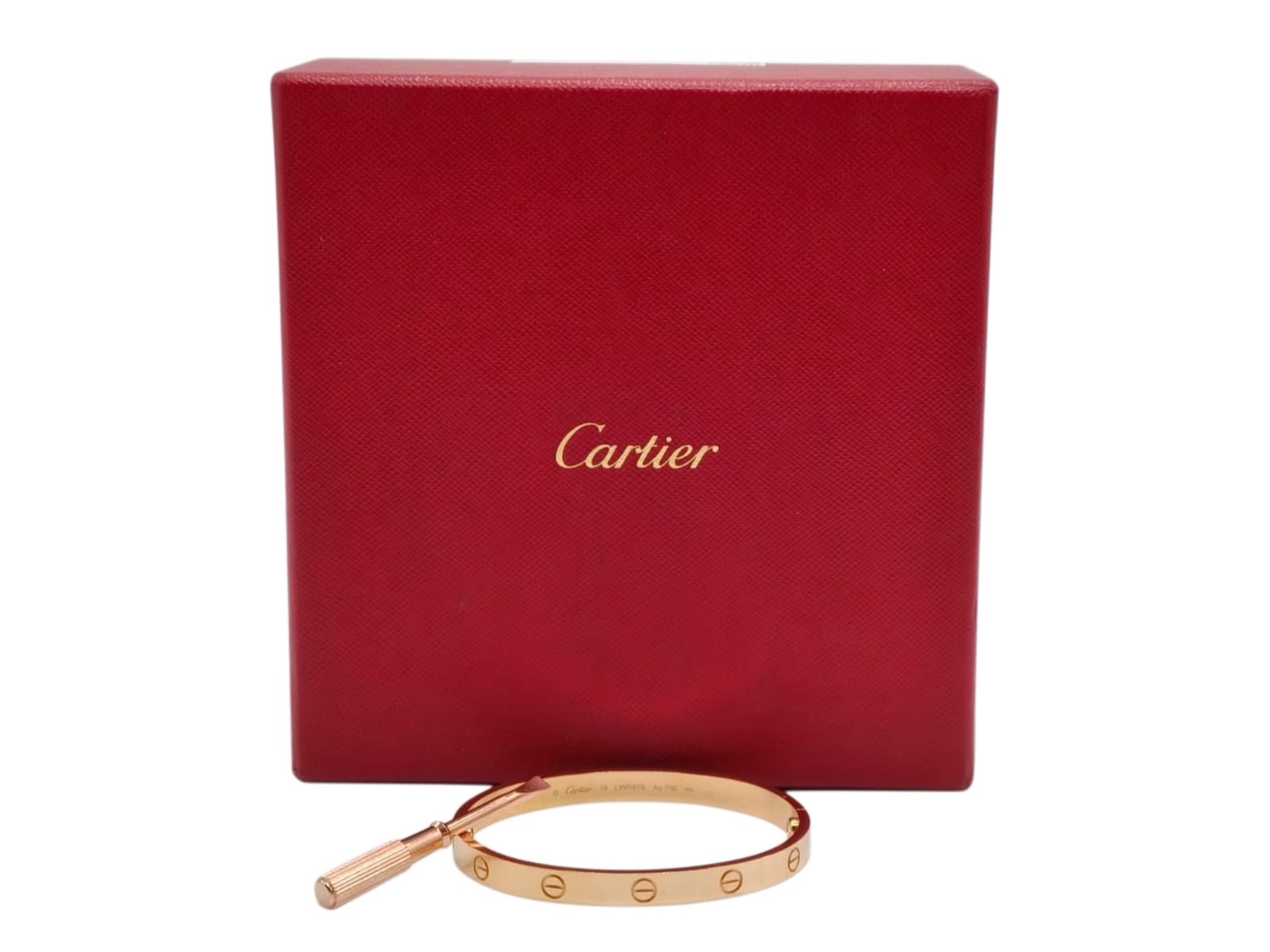 Cartier Love Bangle 18ct Rose Gold Size 18 - Image 2