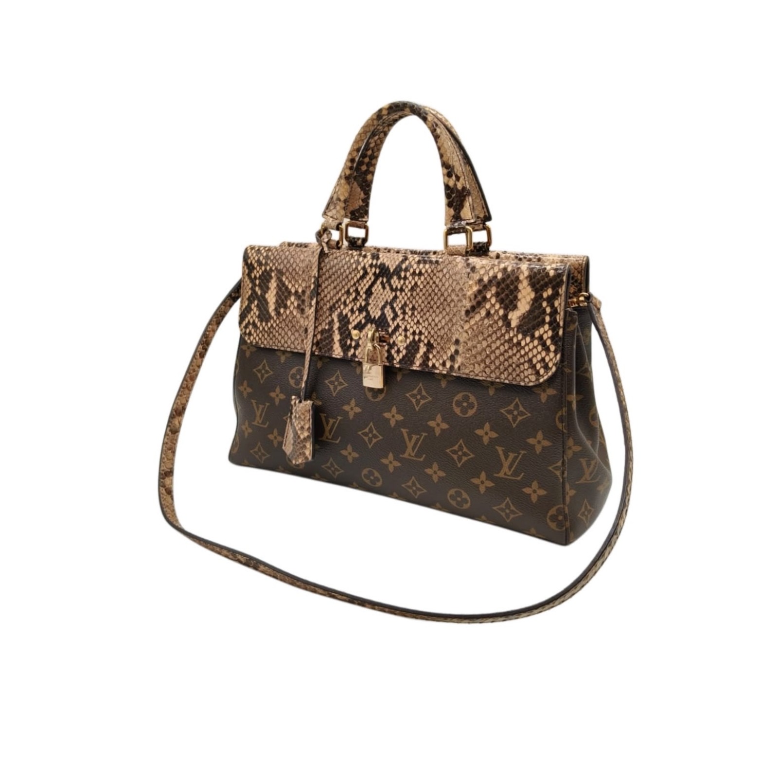 Louis Vuitton Monogram Canvas and Python Venus Bag - Image 10