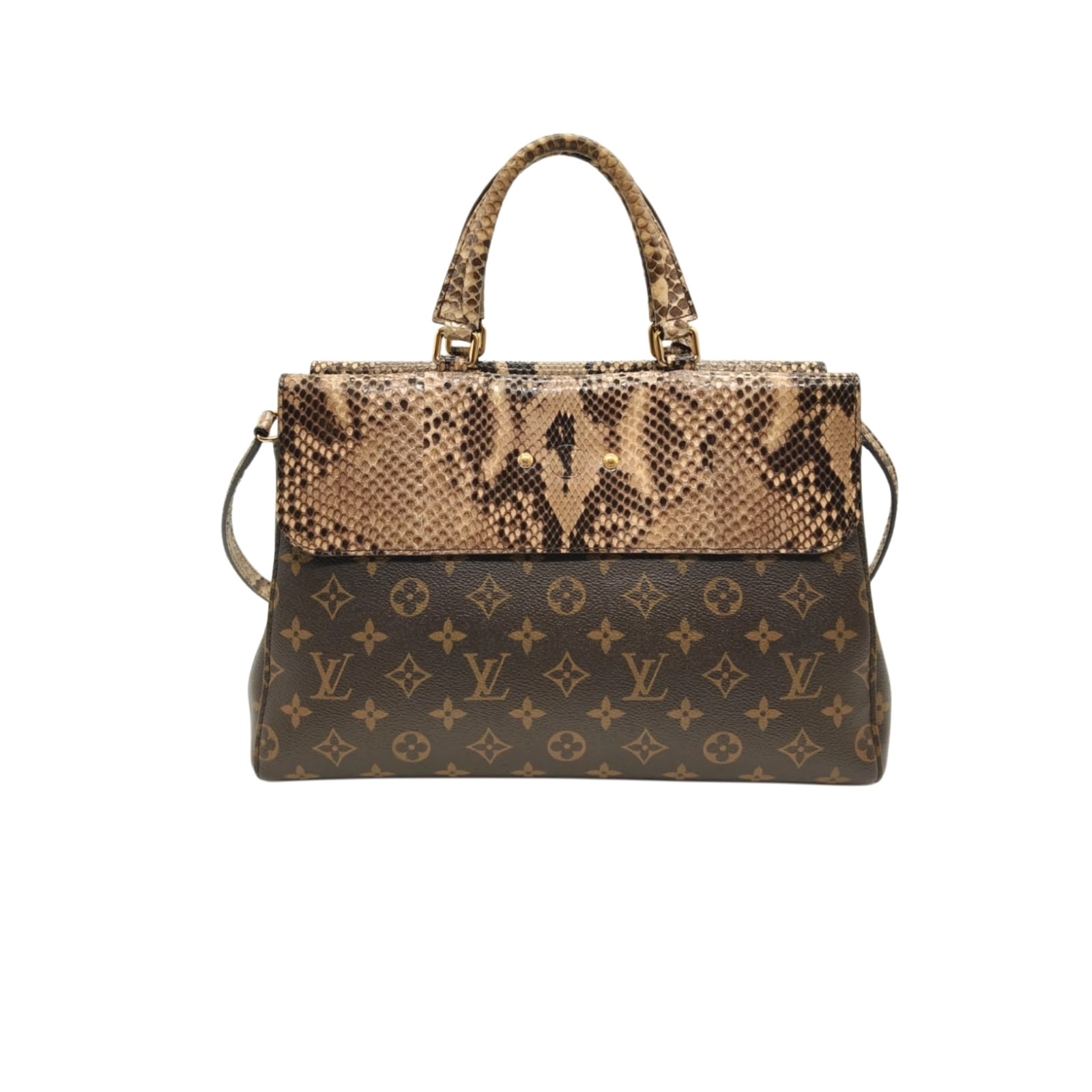 Louis Vuitton Monogram Canvas and Python Venus Bag - Image 7