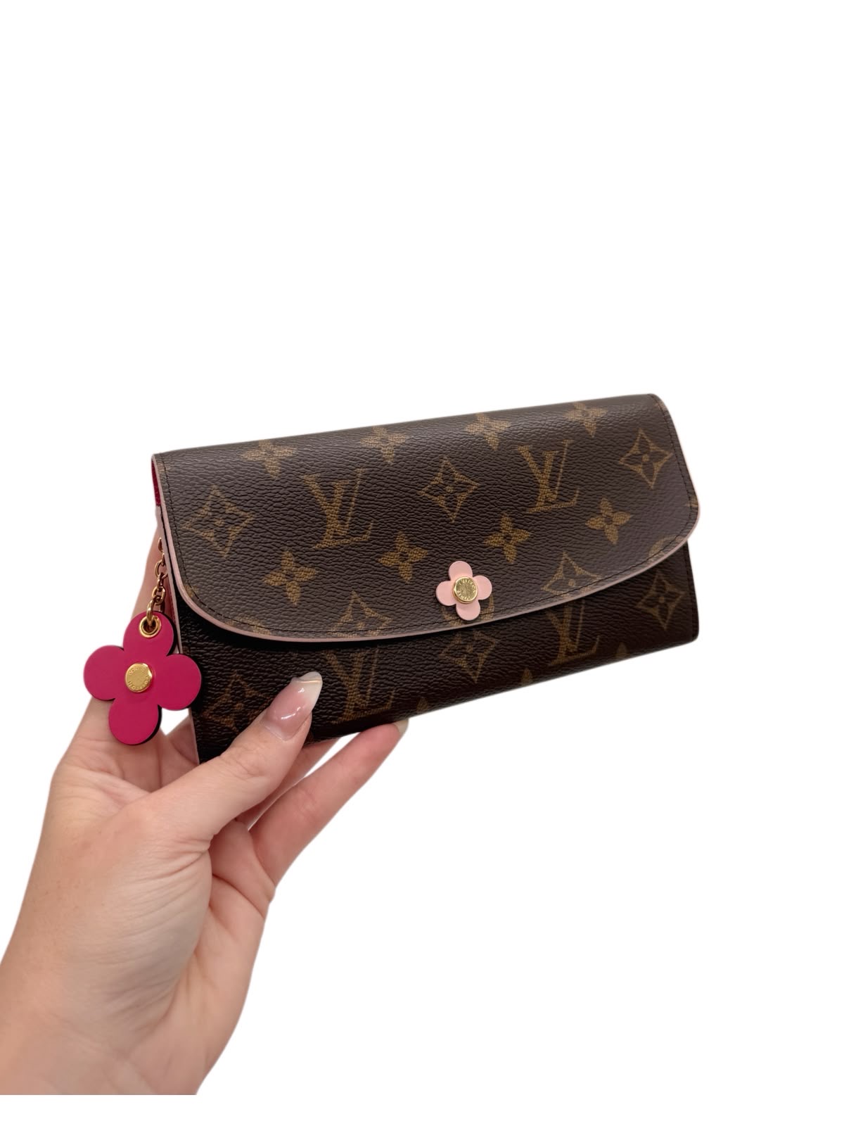 Louis Vuitton Monogram Bloom Flower Emilie Wallet - Image 9