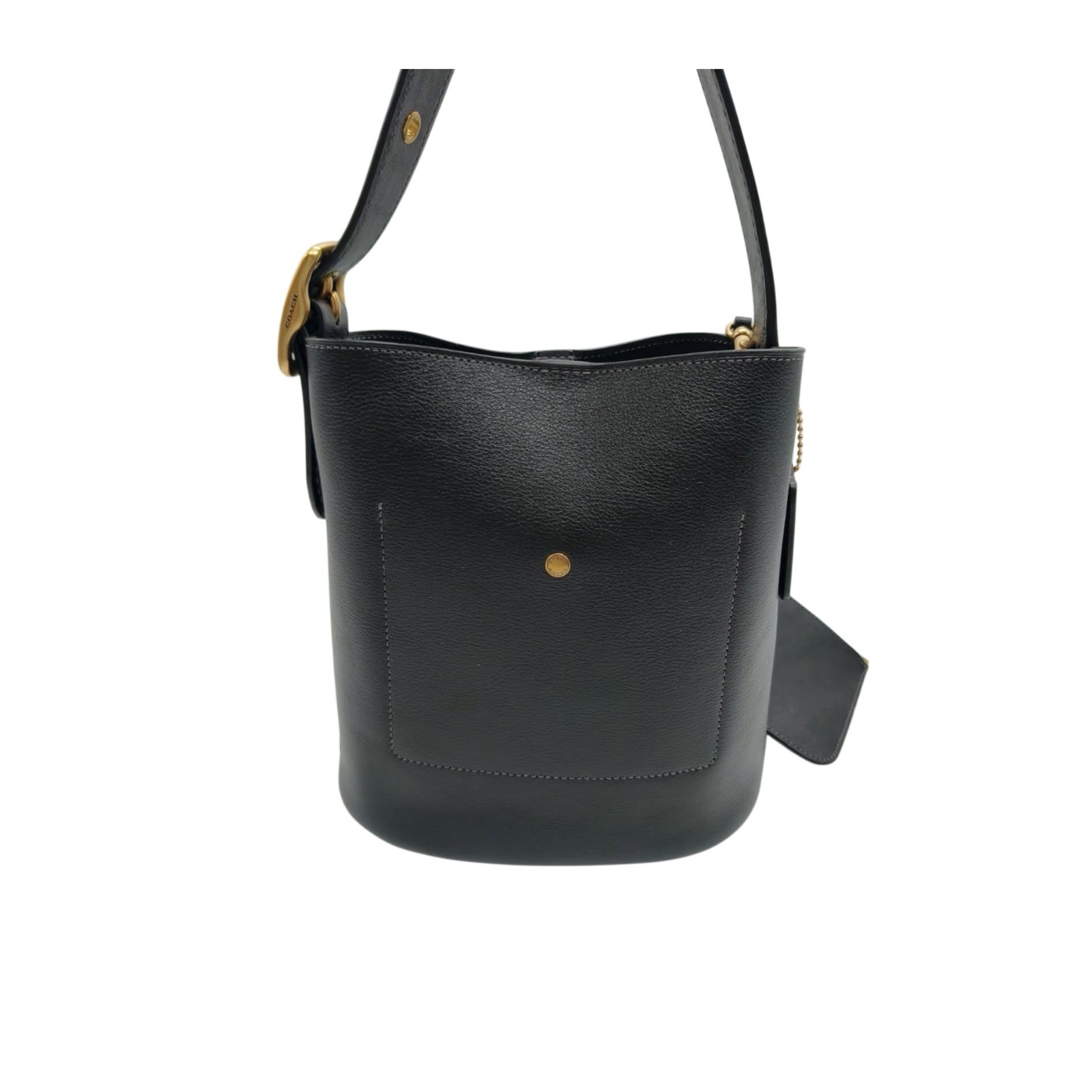 Coach Black Leather Bleecker Bucket Bag 21 - Image 3