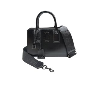 Marc Jacobs Black The Little Big Shot Leather Crossbody Bag