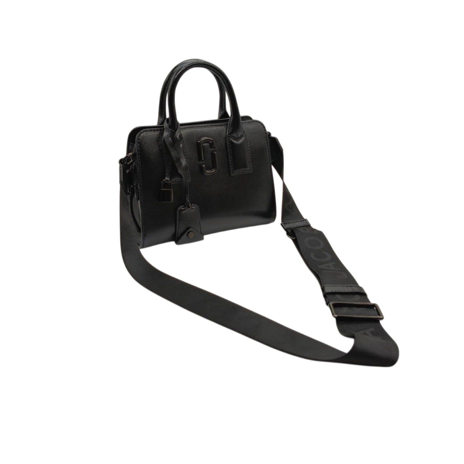 Marc Jacobs Black The Little Big Shot Leather Crossbody Bag - Image 4