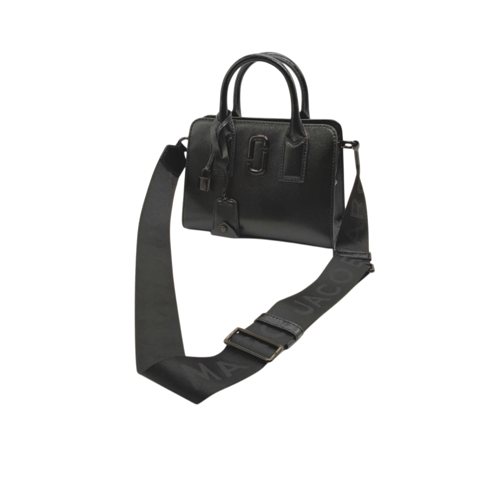 Marc Jacobs Black The Little Big Shot Leather Crossbody Bag - Image 6