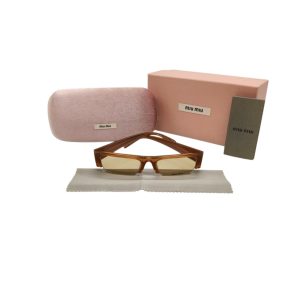 Miu Miu Brown Vedette Sunglasses