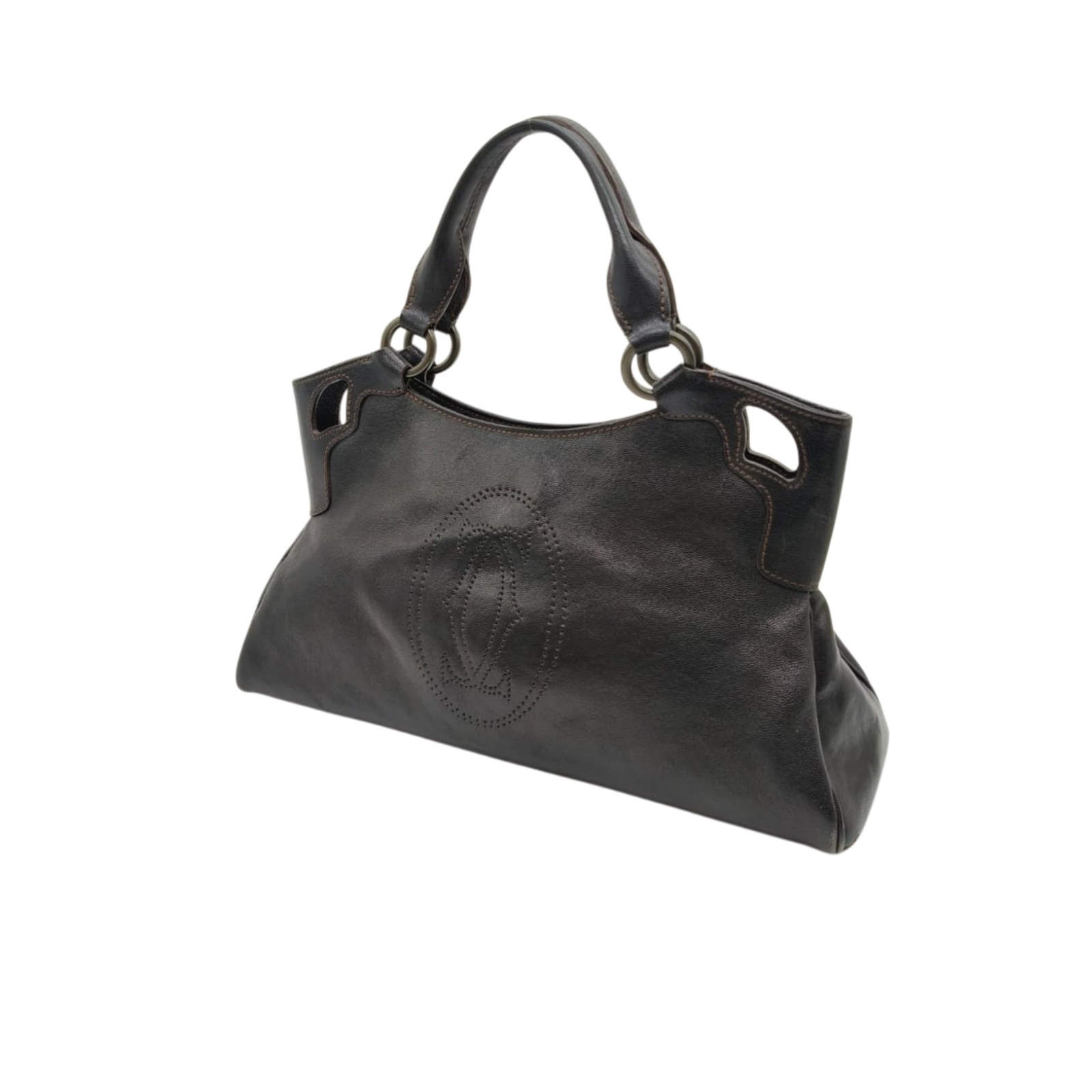 Cartier Marcello Black Leather Handbag - Image 4