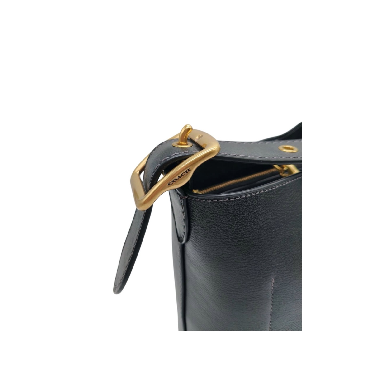 Coach Black Leather Bleecker Bucket Bag 21 - Image 6