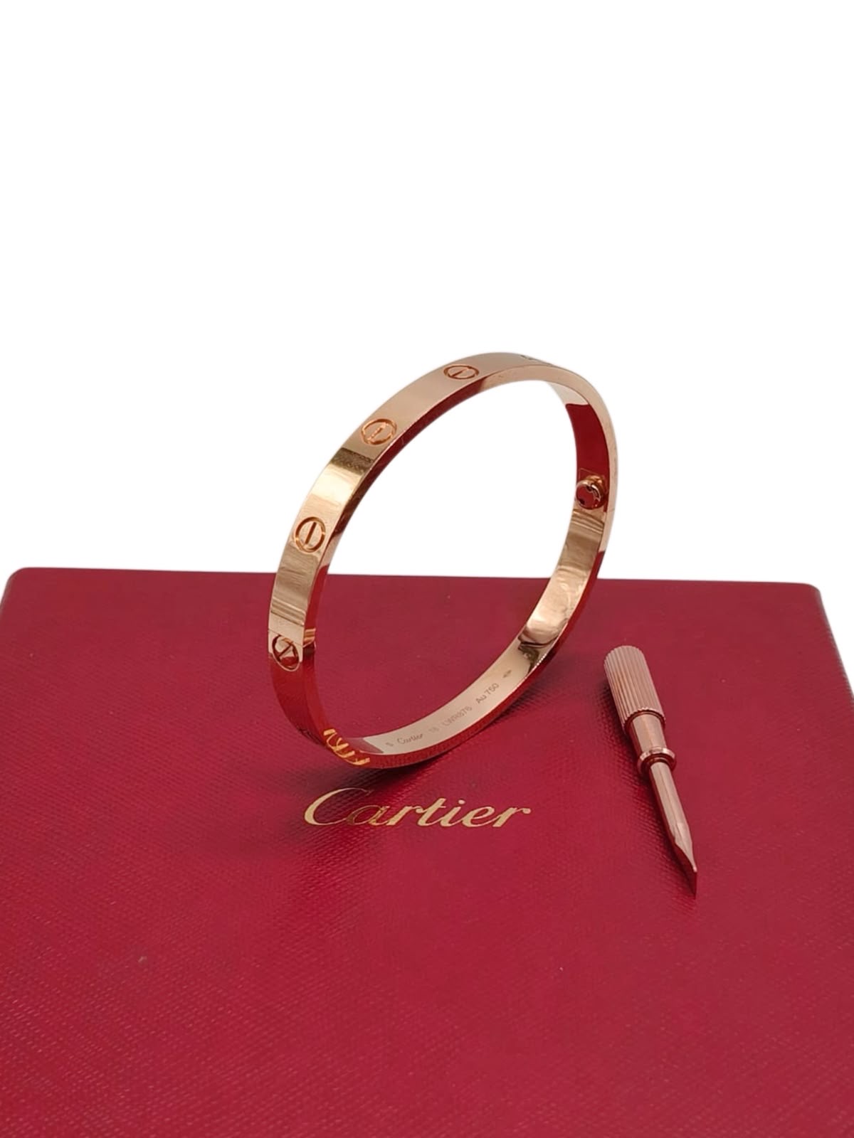 Cartier Love Bangle 18ct Rose Gold Size 18 - Image 9